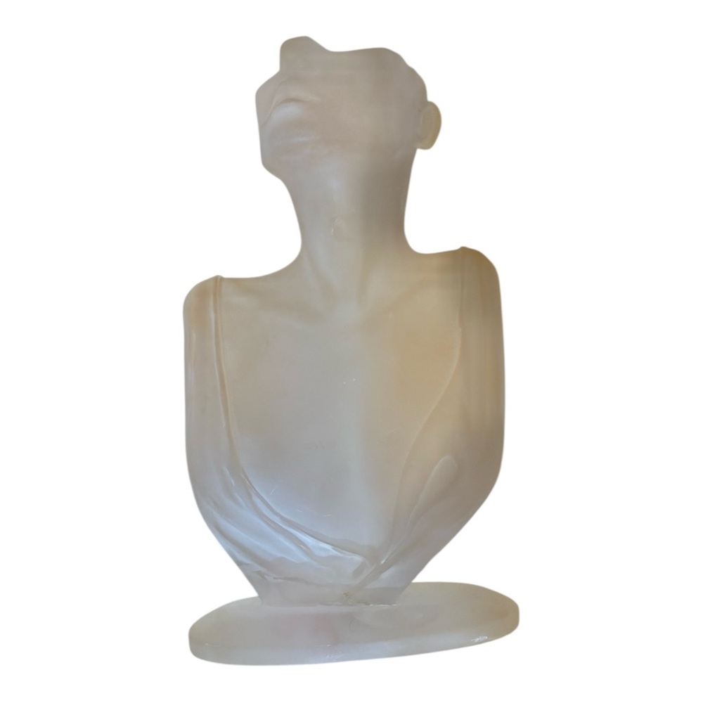 RESIN- Jewellery holder -Elegant Translucent Bust Sculpture💍✨